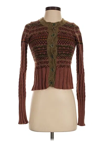 Pre-owned Tyler Boe Cardigan Sweater In Brown