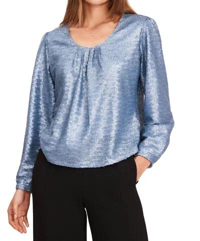 Tyler Boe Carter Sequin Topper In Dove Blue
