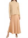 Tyler Boe Cashmere Basket Weave Funnel Neck Sweater In Straw In Neutral