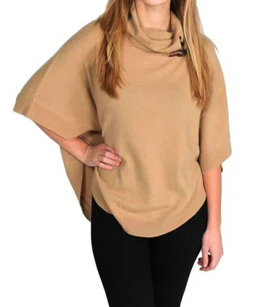 Tyler Boe Cashmere Cape Top In Camel/tan In Brown