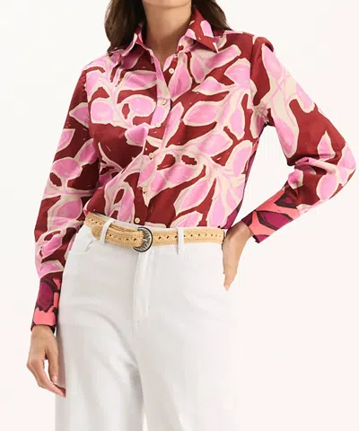 Tyler Boe Chloe Bi Print Shirt In Multi