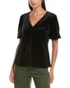 Tyler Boe Claire Velvet Top In Black