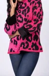 Tyler Boe Coco Funnel Neck Cape Top In Coco Pink In Multi