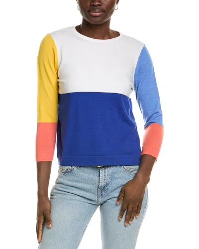 Tyler Boe Colorblock Sweater In White