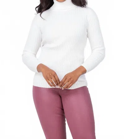 Tyler Boe Cotton Cashmere Turtleneck Sweater In White