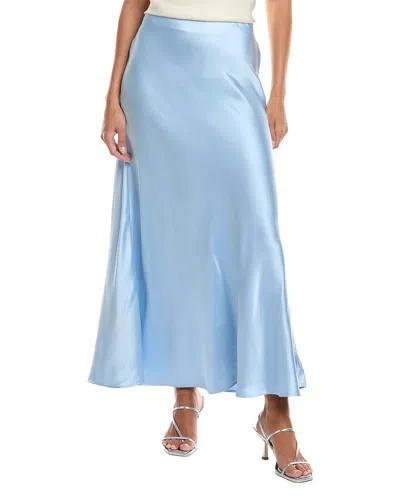 Tyler Boe Edie Charmeuse Maxi Skirt In Blue