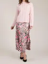 Tyler Boe Edie Cheetah Skirt In Pink In Pink