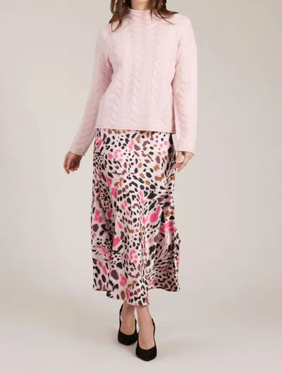 Tyler Boe Edie Cheetah Skirt In Pink
