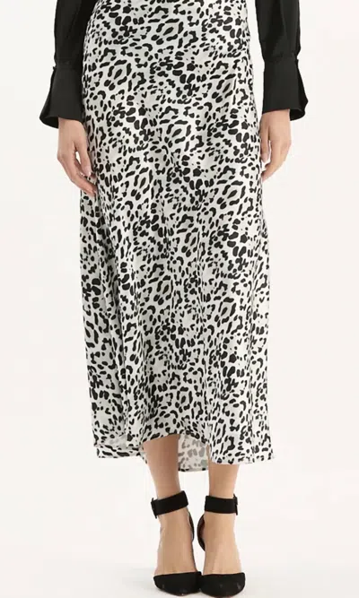 Tyler Boe Edie Skirt In Multi Black White In Gray
