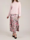 Tyler Boe Edie Cheetah Skirt In Pink In Pink