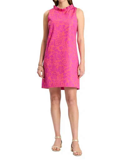Tyler Boe Ella Back Button Dress In Dewberry Rose Violet In Pink