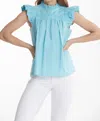 Tyler Boe Eloise Topper In Capri In Blue