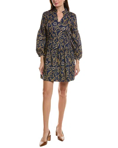 Tyler Boe Emory Embroidered Dress In Blue