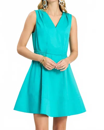 Tyler Boe Emory Sleeveless Wrap Mini Dress In Ceramic In Grey