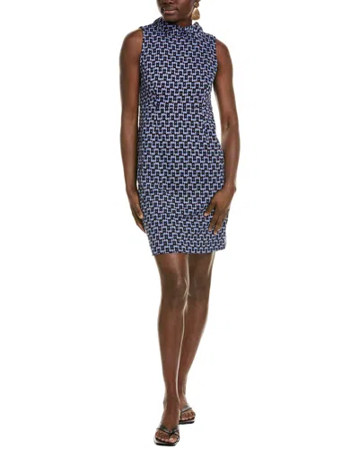 Tyler Boe Erica Jacquard Mini Dress In Blue