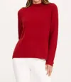 Tyler Boe Fleck Turtleneck Sweater In Crimson In Pink