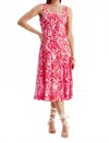 Tyler Boe Ginny Midi Dress In Etched Primrose In Multi