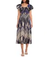TYLER BOE HAILEY COTTON DRESS IN TAPESTRY FOULARD