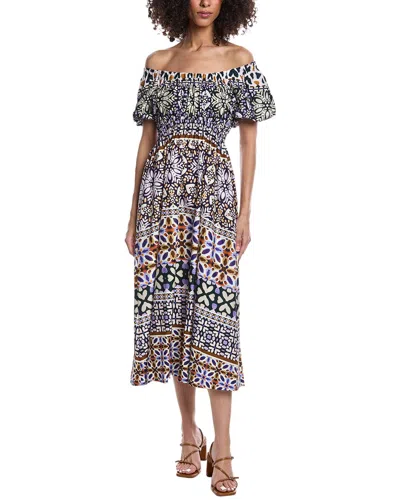 Tyler Boe Hailey Midi Dress In Multi