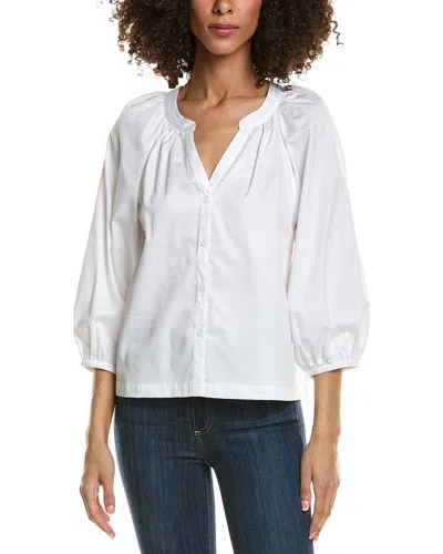 Tyler Boe Harper Button Front Blouse In Gray