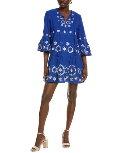 Tyler Boe Holly Mini Dress In Blue
