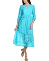 TYLER BOE ISADOR EYELET MIDI DRESS