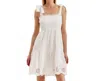 Tyler Boe Ivy Eyelet Skimmer Dress In White In White