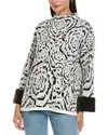 Tyler Boe Jacquard Wool-blend Tunic In White