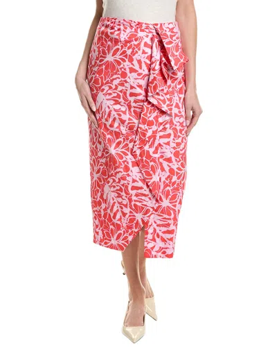Tyler Boe Josphine Wrap Skirt In Pink