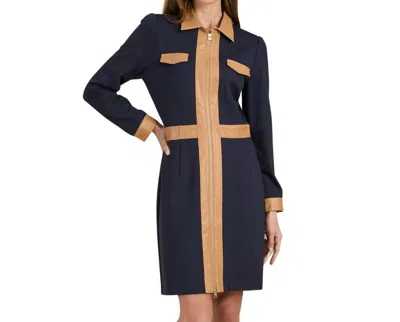Tyler Boe Karine Dress In Navy In Blue
