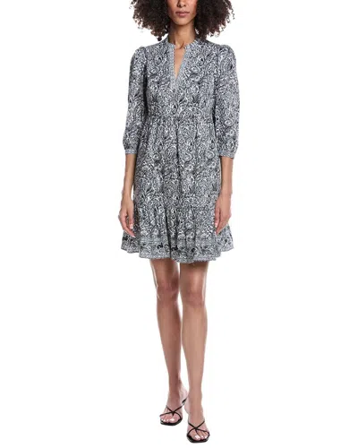 Tyler Boe Karli Border Animals Mini Dress In Gray