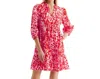 Tyler Boe Karli Linen Mini Dress In Red