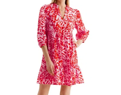 Tyler Boe Karli Linen Mini Dress In Red