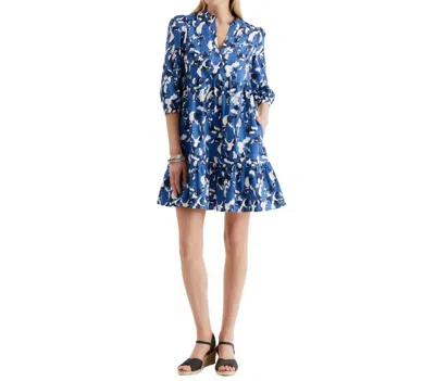 Tyler Boe Karlie Cotton Dress In Splash In Blue