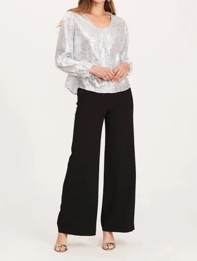 Tyler Boe Kathy Crepe Palazzo Pant In Black