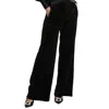 Tyler Boe Kathy Velvet Pant In Black In Black