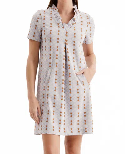 Tyler Boe Kelly Knit Dress In Blue Hearts In Multi