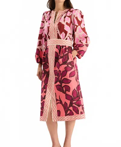 Tyler Boe Kelsey Cotton Print Midi Dress In Multi