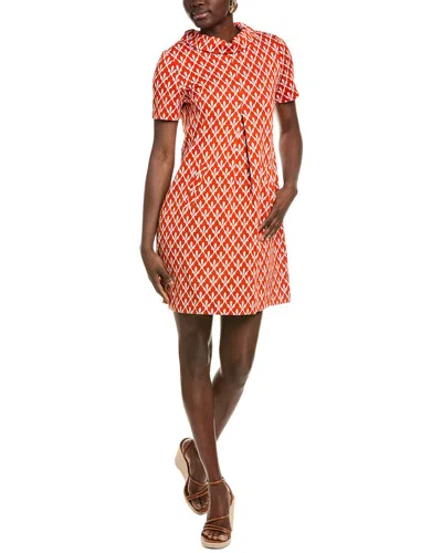 Tyler Boe Kristen Jacquard Shift Dress In Red