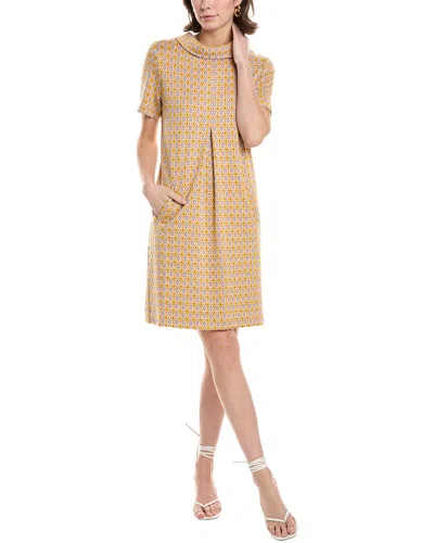 Tyler Boe Kristen Jacquard Shift Dress In Yellow