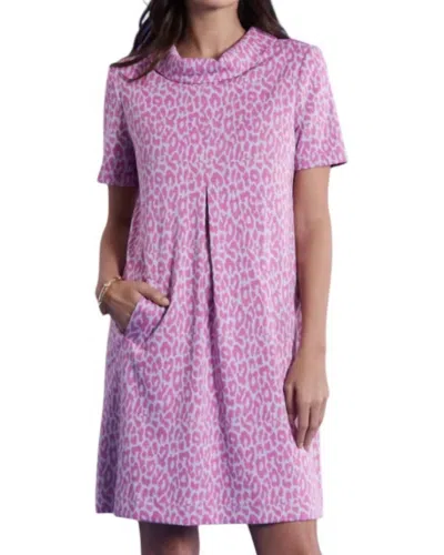 Tyler Boe Kristen Knit Dress In Cheeky Pink Cheetah In Multi