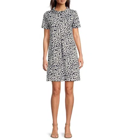 Tyler Boe Kristen Knit Mini Dress In Raindrop In Black