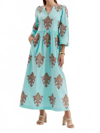 Tyler Boe Lana Embroidered Maxi Dress In Island Paradise In Green
