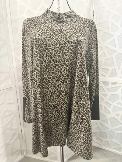 Tyler Boe Leopard Print A-line Dress In Brown