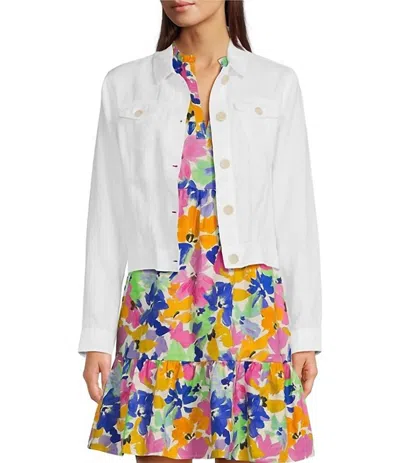 Tyler Boe Linen Jacket In White