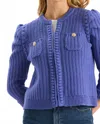 Tyler Boe Liza Cotton Blend Sweater In Royal In Blue
