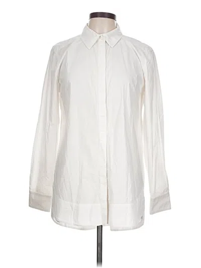 Pre-owned Tyler Boe Long Sleeve Button Down Shirt In Ivory