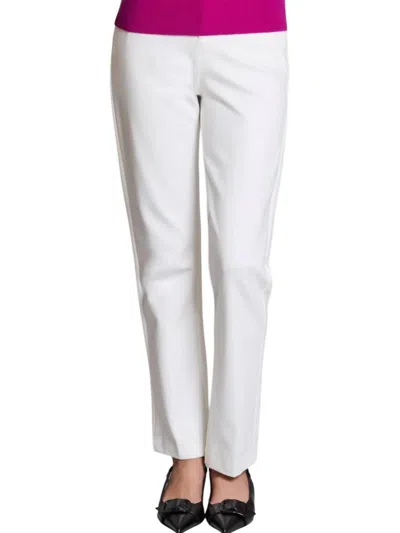Tyler Boe Maddie Ponte Pants In Ivory In White