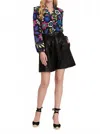 Tyler Boe Maggie Silk Floral Blouse In Multi In Multi