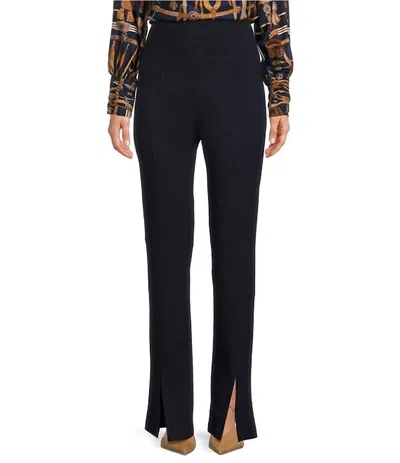 Tyler Boe Margie Ponte Front Slit Pants In Black